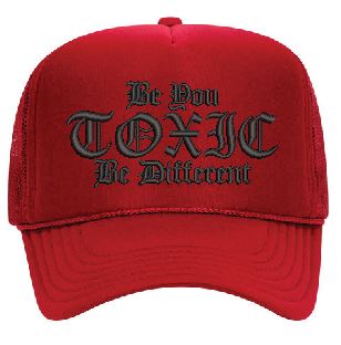 Toxic Signature Slogan Trucker Cap-Toxic Clothing LLC