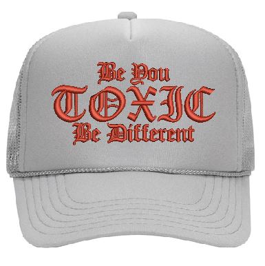 Toxic Signature Slogan Trucker Cap-Toxic Clothing LLC