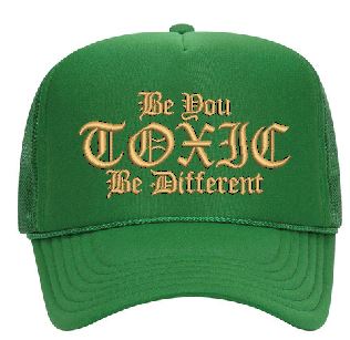 Toxic Signature Slogan Trucker Cap-Toxic Clothing LLC