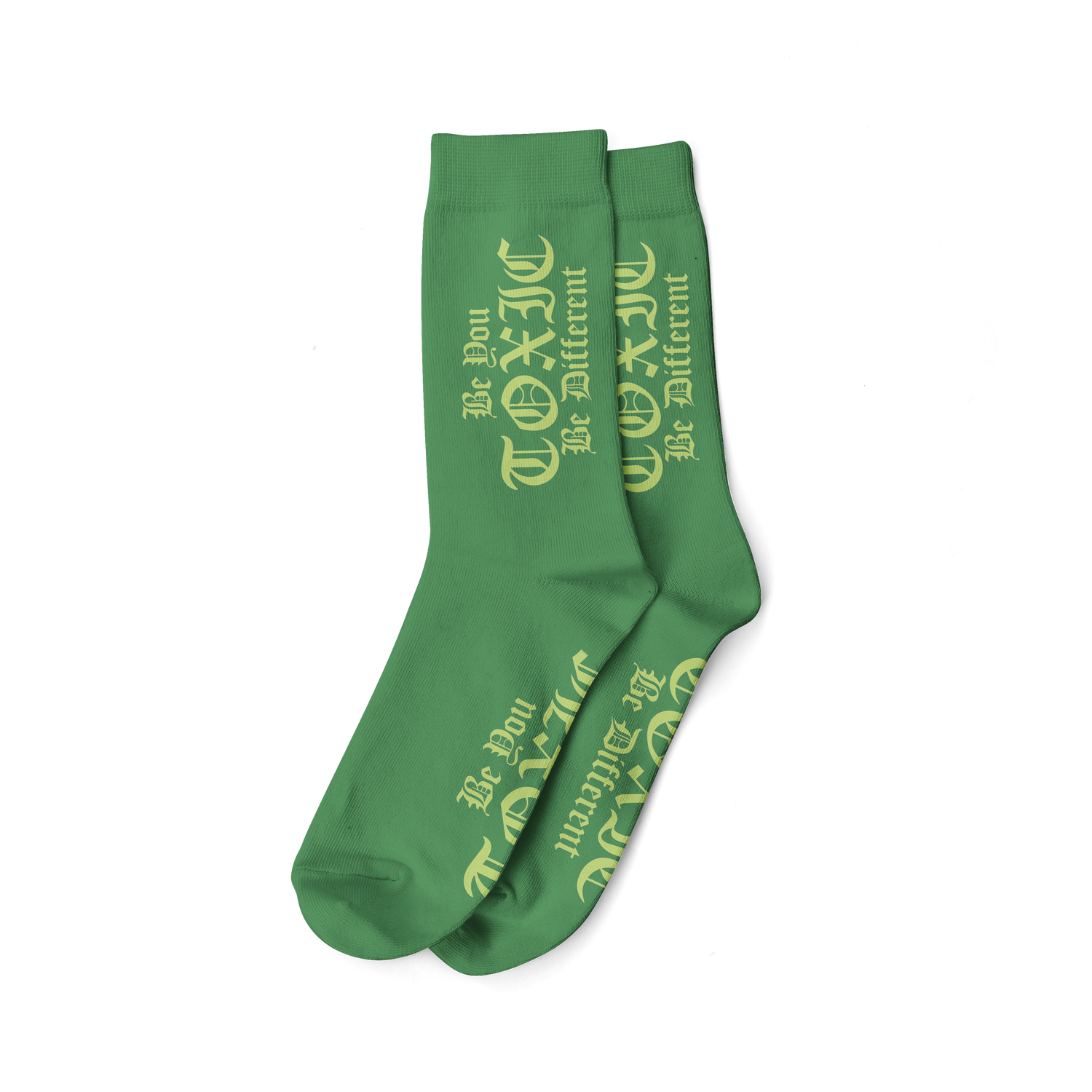 Toxic Signature Slogan Vertical Logo Socks-Toxic Clothing LLC