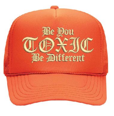 Toxic Signature Slogan Trucker Cap-Toxic Clothing LLC